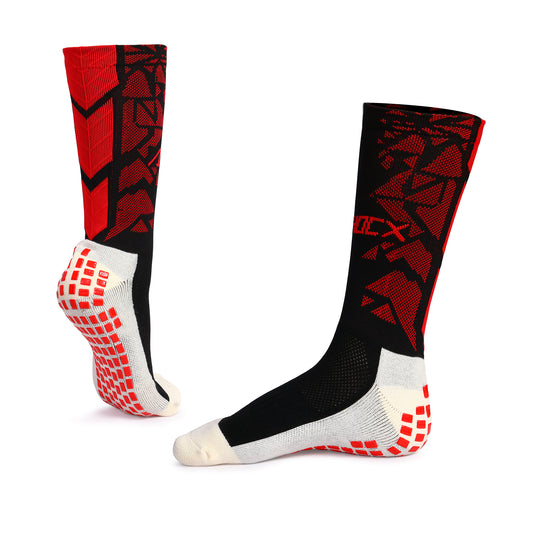 ATHOCX BLACK AND RED MID-CALF LENGTH